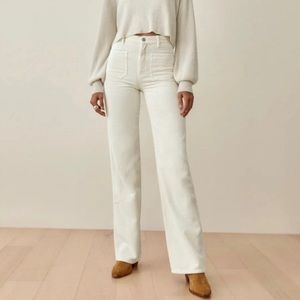 REFORMATION Alyssa High Rise Wide Leg Corduroy pants!